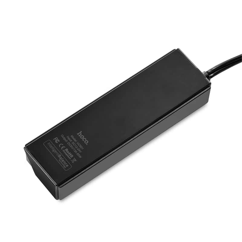 Hoco - (13A) KFZ Auto Ladegerät 5-fach USB Hub Verteiler - Schwarz