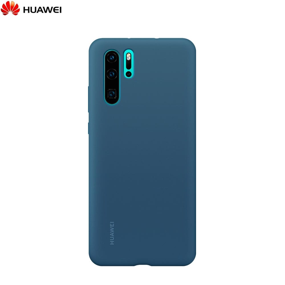 Huawei P30 Pro Silikon Case In Blau