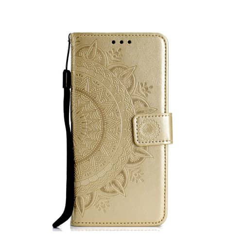 Uposao Flip Wallet Case Für Huawei P30 Pro – Mit Reißverschluss, 9 Kartenfächern, Magnetverschluss & Stylus, Lila Glitzer