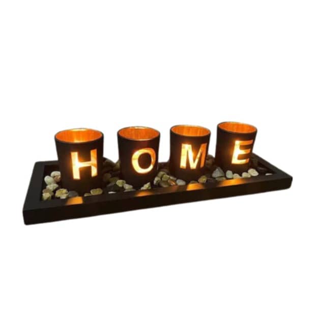 6-tlg. Set) Deko Teelicht Halter Home Accessoire