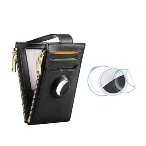 VanFn Reisepasshalter Mit AirTag-Fach - RFID-Schutz Brieftasche Für Damen In Slim Design