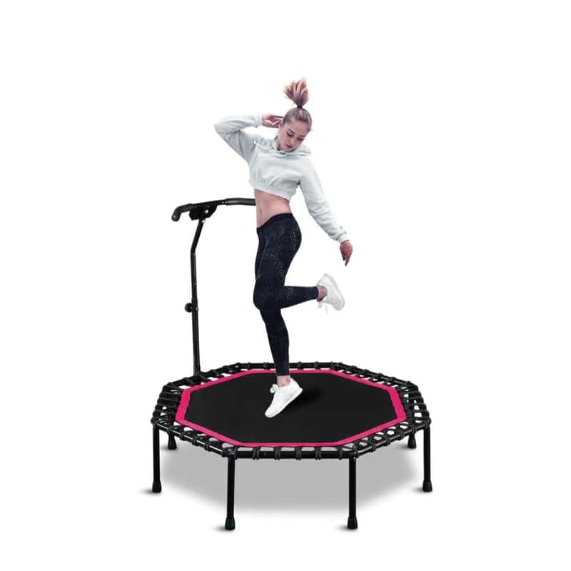 Jumping Fitness Aerobic Trampolin mit Haltegriff