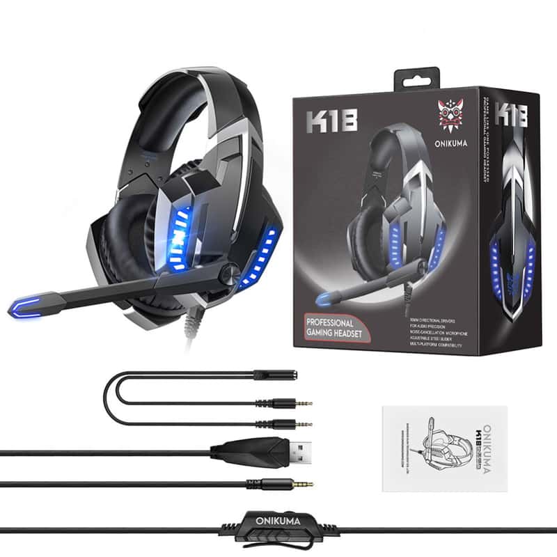 3.5mm Over-Ear Kopfhörer Mikrofon Klinke Headset für PS4 N-Switch Lite Xbox One 