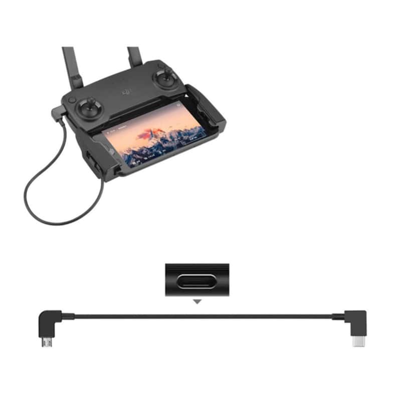 30cm) USB C Anschluss Kabel für DJI Drohnen Schwarz