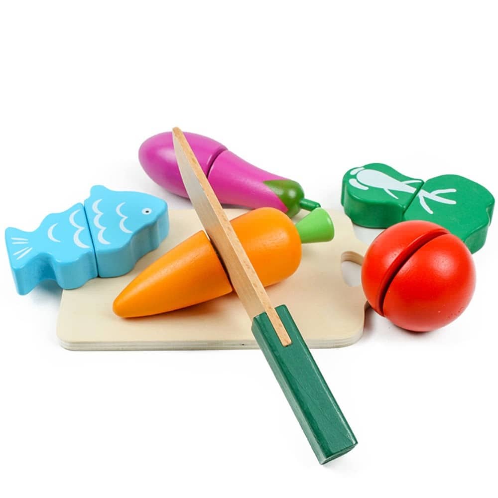 Produktbild von Little Dutch Holz Gemüse Zum Schneiden Babyspielzeug Holzspielzeug