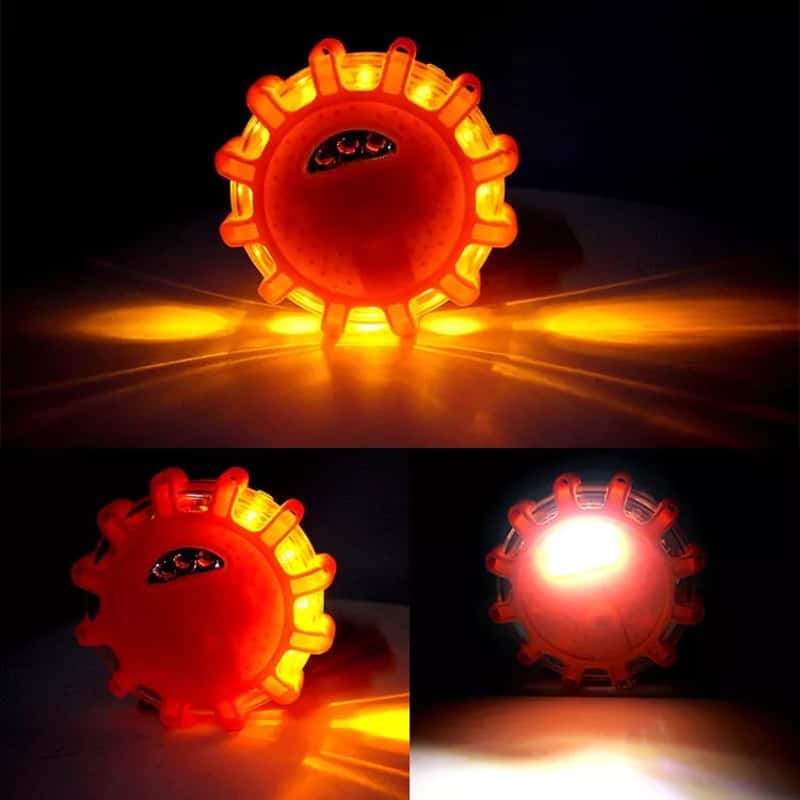 Orange Blinklicht Für Ein Auto Stockfoto - Bild von vorkehrung
