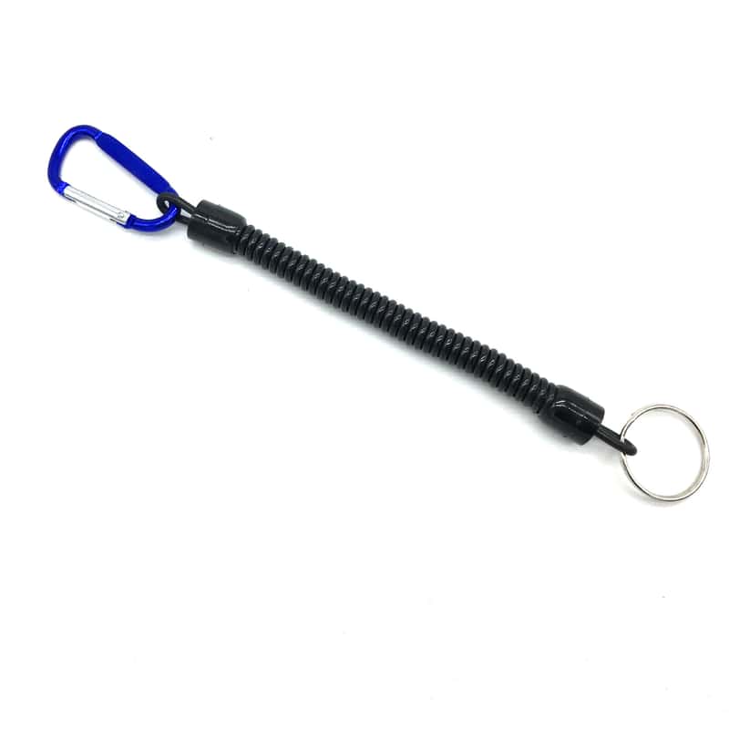 8 stk Schlüsselanhänger Schlüsselring Stretch Kunststoff Spiral Spiralkabel NEU 