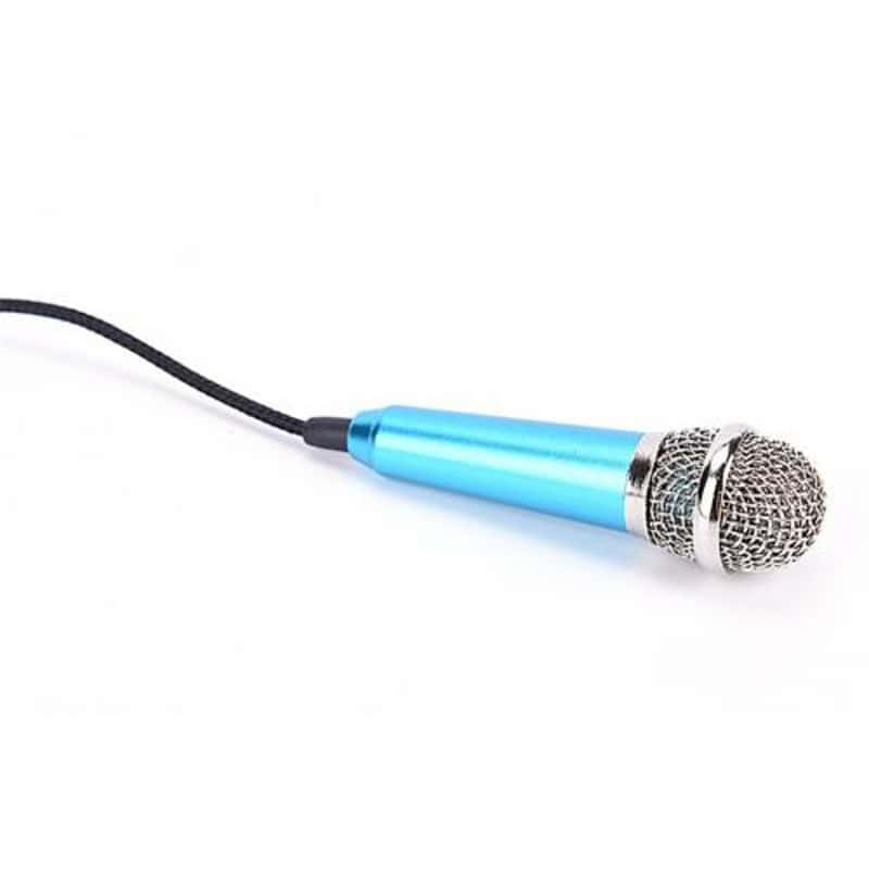3,5 mm Mini-Mikrofon Tragbares Mikrofon 4-Pol-Stereo für Handy-Tablet 2er Pack 