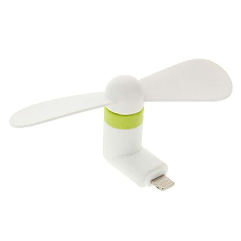 Mini Lüfter: Handy Ventilator USB-C Smartphone Fan, klein schwarz