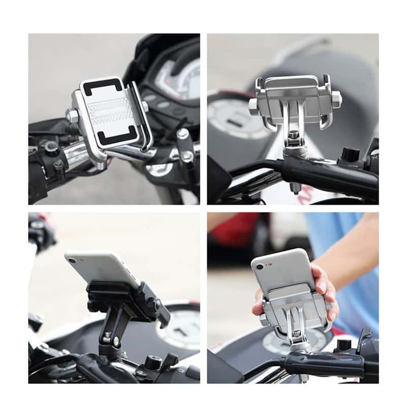 Universal Handyhalterung Fahrrad ALUminium Handy Halter Motorrad Bike Smartphone 