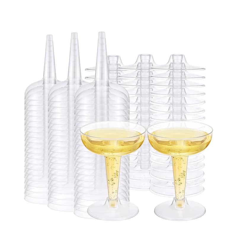 102er Set) Einweg Cocktail Trinkbecher Party Glas