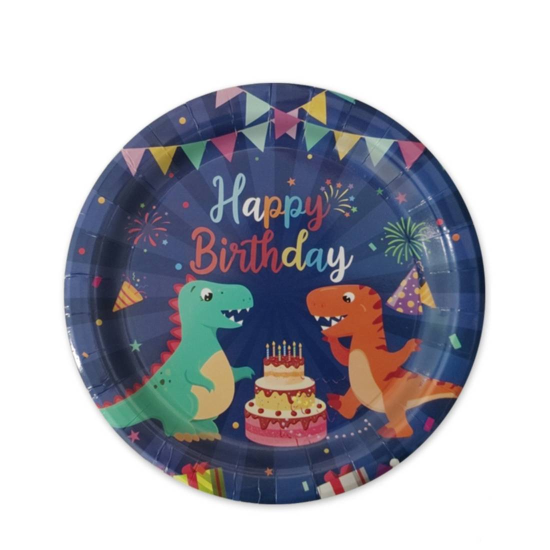 50 Stück Happy Birthday Teller & Servietten-Set – Bunte Punkte, 22,9 Cm, Einweg-Geschirr Für Geburtstagsfeiern