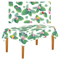 2 Stück Schwimmbad Tischdecke Aus Kunststoff – 130×220 Cm, Einweg, Mit Sommer-Motiv Für Hawaii-Party & Pool-Party