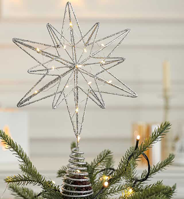 3 Glitzernde Lockige Weihnachtsbaum-Picks – 50.8 Cm, Mit Pailletten, Für Deko & DIY