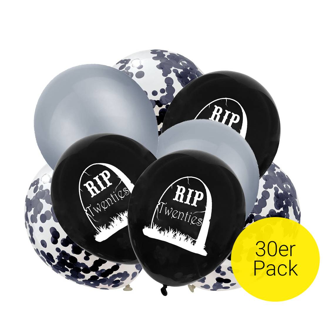 Latex-Luftballons Zum 90. Geburtstag - Glitzer Blau & Silber, 30 Cm, 6 Stück - Perfekt Für Jubiläumsdeko