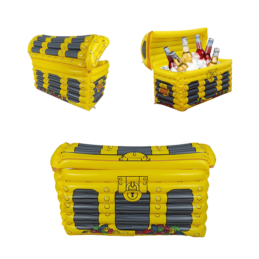 Vegaoo Aufblasbare Bierkrug-Kühlbox – 55 Cm Hoch, Gelb, Für Gartenparty & Mottoparty