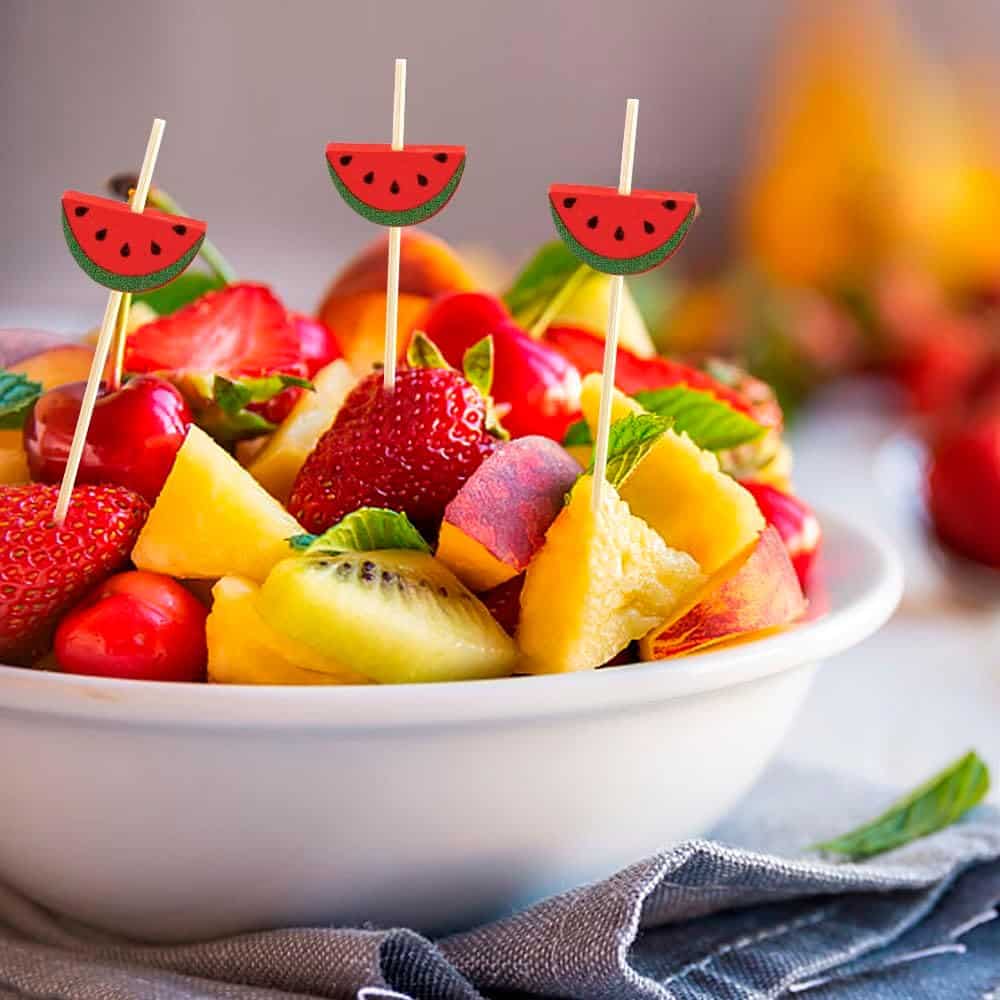 ASelected 300 Stück Cocktailspieße Mit Goldperlen - 12cm Fingerfood Spieße Für Party Deko