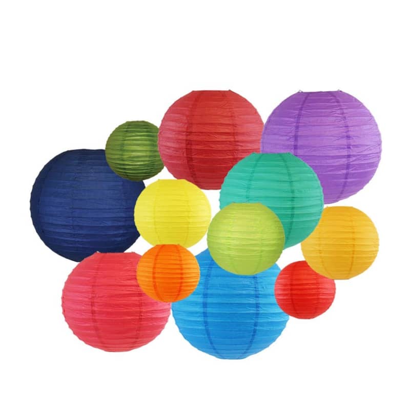24er Set) Papier Lampion Party Laterne Assortiert