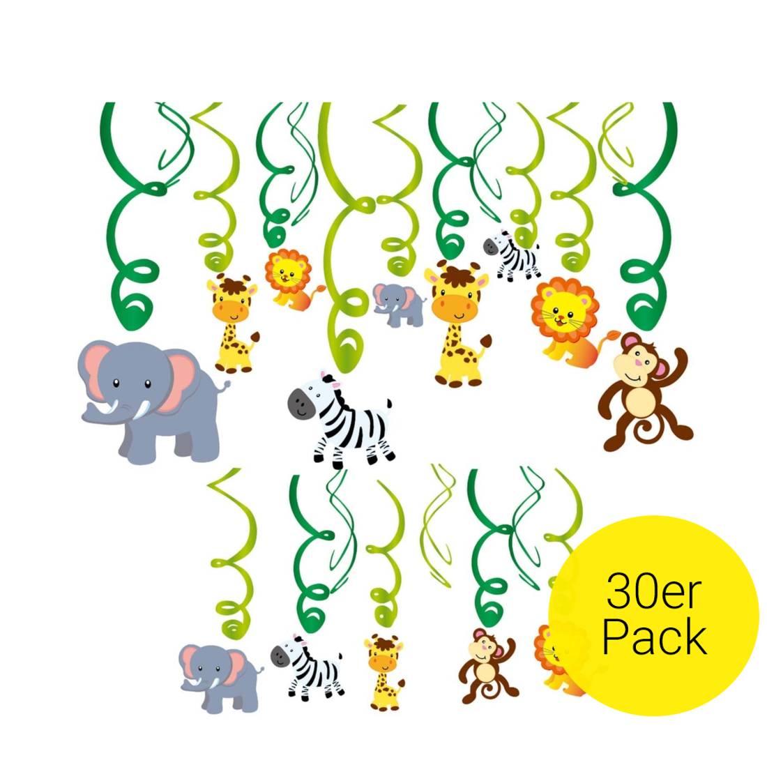 Dschungel Tiere Party Servietten 16 Stück – Lustige Motive Für Kindergeburtstag & Safari-Party