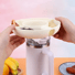 (Ø20x4cm) Silikon Flaschen Snack Teller Süssigkeiten Schale mit Unterteilungen Accessoire für Stanley Cup Thermo Becher - Weiss - Küche / Bar - Bild 1