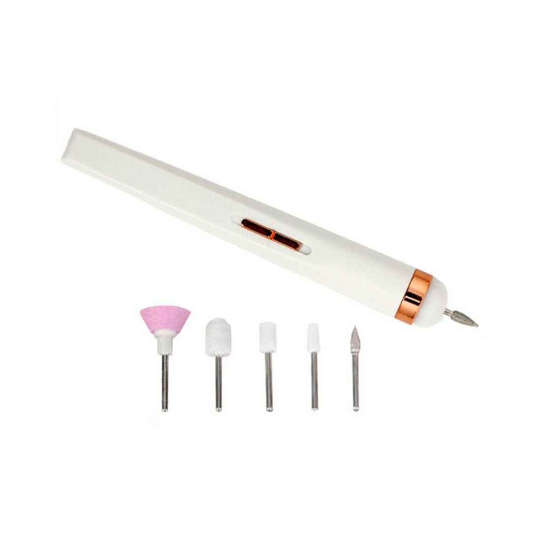 Nagelfeilen Set – 5 Stück, Weiß, Für Maniküre & Pediküre, Schleifblöcke Mit Verschiedenen Stärken
