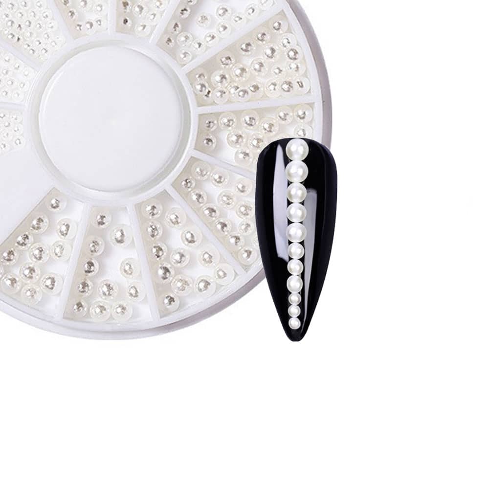 Lurrose Nail Art Perlen Set – 5 Sätze Metall-Stahl-Perlen Für 3D Nageldesign