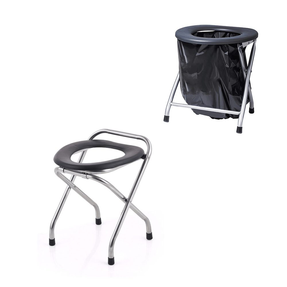 Camping Toilette Faltbar – Höhenverstellbarer, Tragbarer Toilettensitz Aus PP, 1,25 Kg, Für Outdoor, Festivals, Reisen