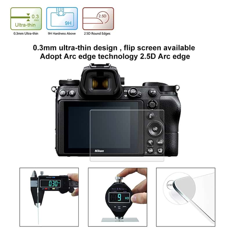 2x Schutzfolie für Nikon Z6 II Anti-Shock 9H Folie dipos Glass Kunststoffglas 2x Schutzfolie für Nikon Z6 II Anti-Shock 9H Folie dipos Glass Kunststoffglas