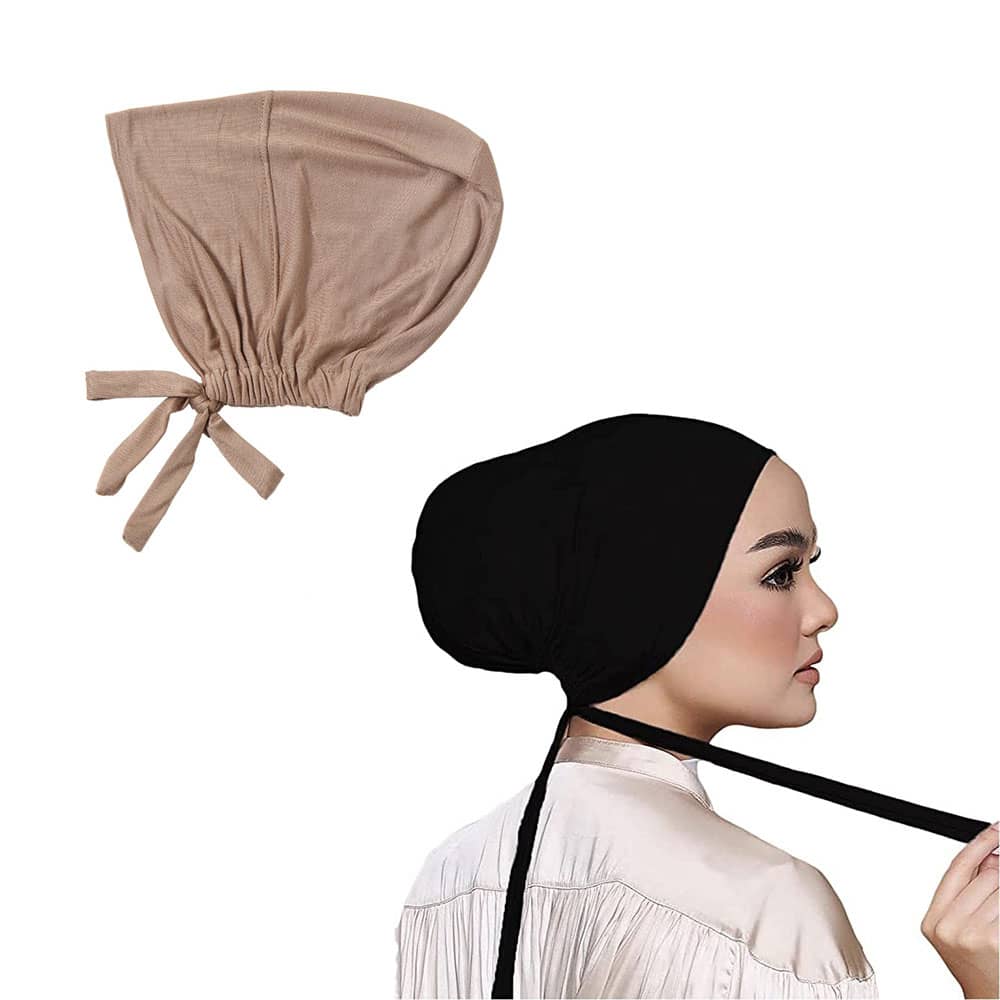 Boyiee 2 Stück Hijab Kappen Hijab Kopftücher Dehn Produktbild-Vorschau 5