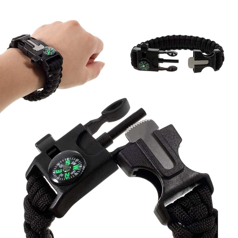 Outdoor Survival Überleben Armband Pfeife 