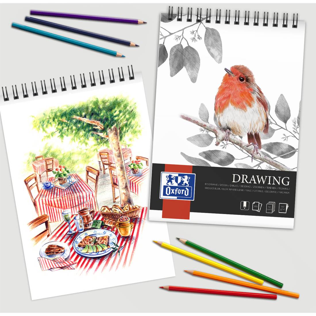 Artbox Skizzenblock A4 – 60 Blatt, 80 G/m², Weisses Papier, Für Zeichnen & Skizzieren