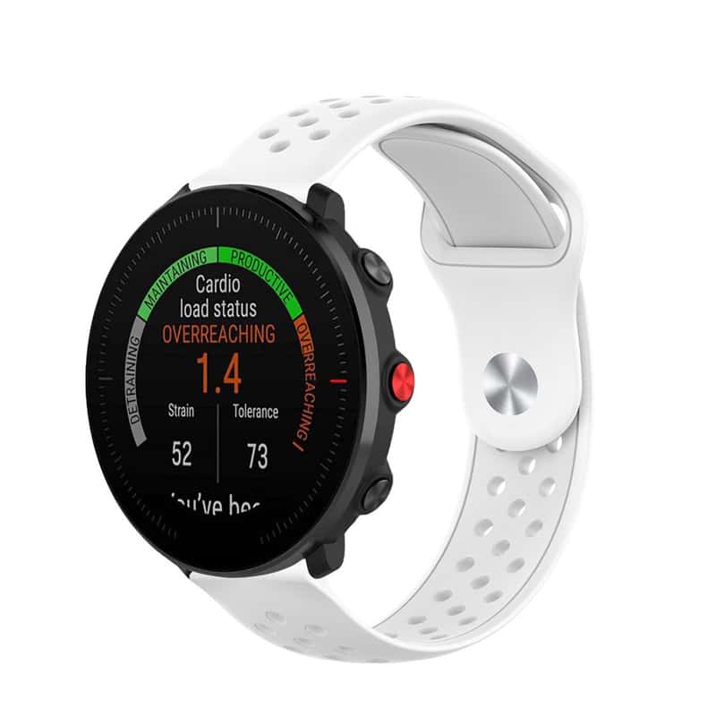 Verdraaiing Feodaal armoede Polar Vantage M Silikon Sport Armband in Weiss