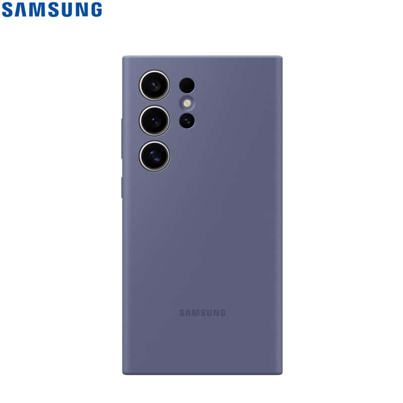 Samsung Galaxy S24 Ultra Silikon Cover Hülle Violet (Lila)