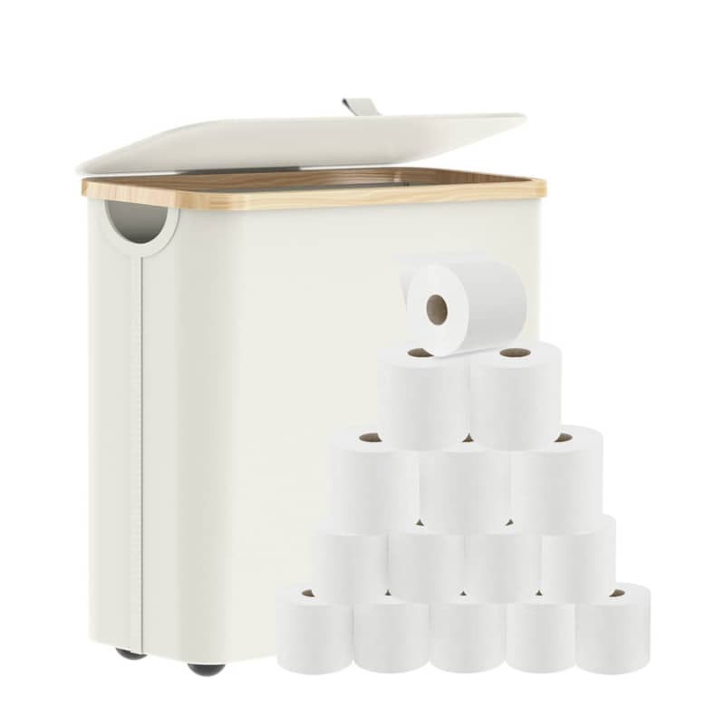 45x36cm) WC Papier Organizer Aufbewahrung Weiss