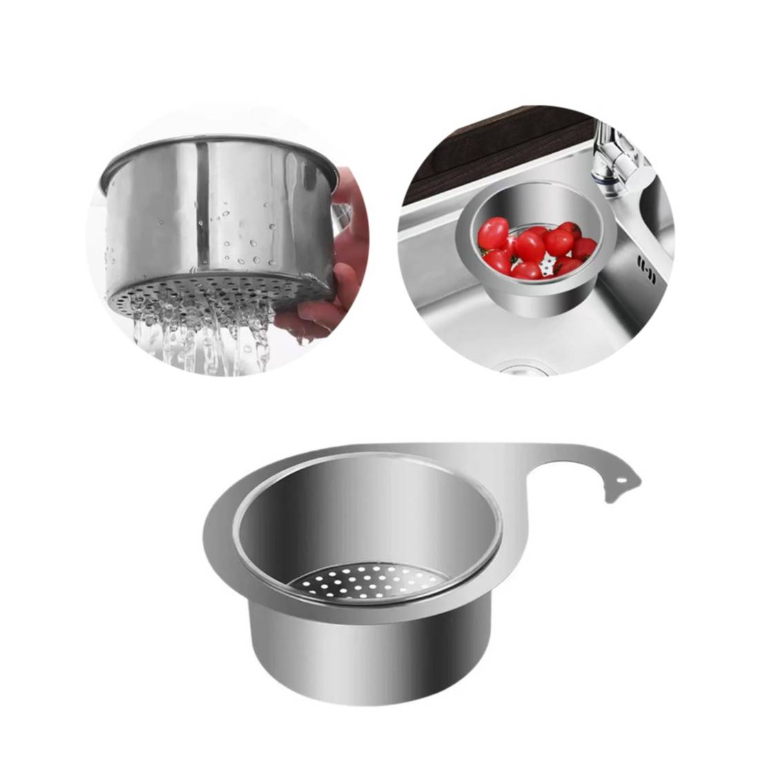 Edelstahl-Sieb-Set, 6-teilig – 3 Größen In Goldfarben Für Küche & Haushalt