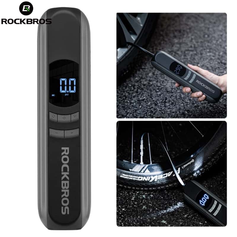 RockBros - Elektrische Auto Fahrrad Reifen Pumpe