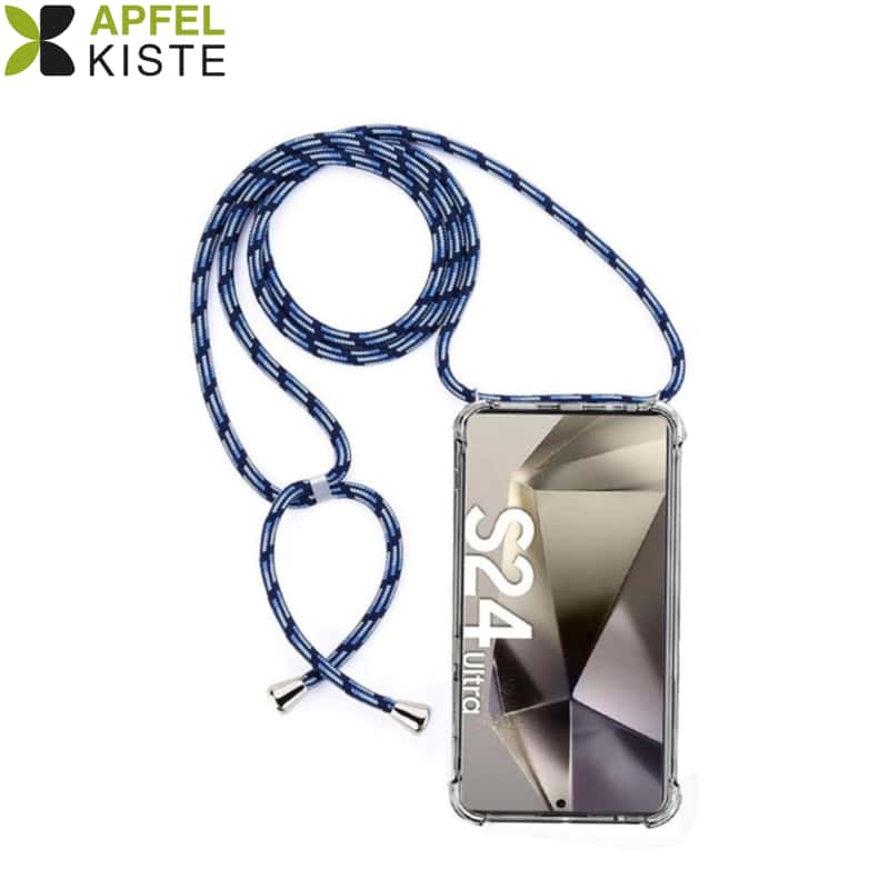 Samsung Galaxy S24 Ultra Necklace Case Blau/Silber