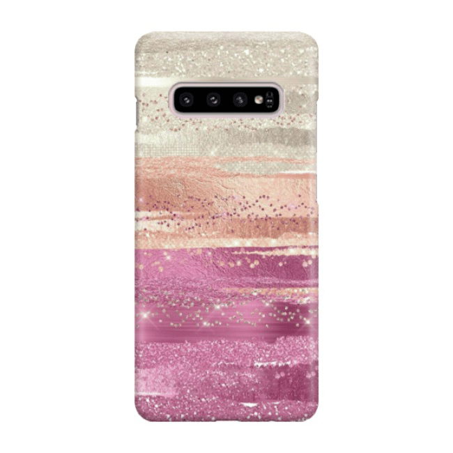 Samsung Galaxy S10 Plus Schutzhulle Glitzer Color Rosa Rosegold