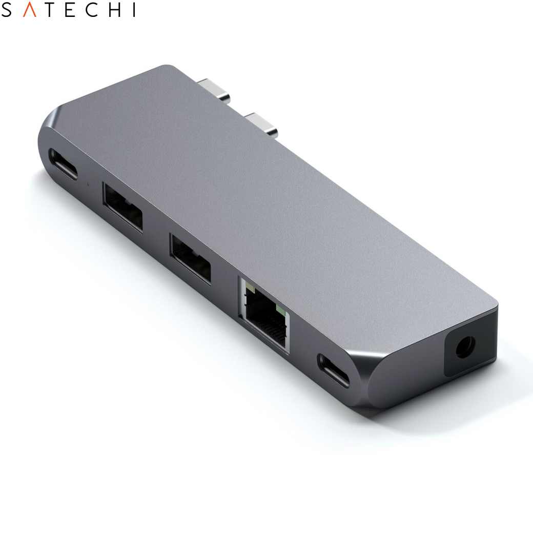 SATECHI USB-C MULTIPORT PRO 箱入り美品 Satechi USB-C Multi-Port Hub 4K V2 gr.