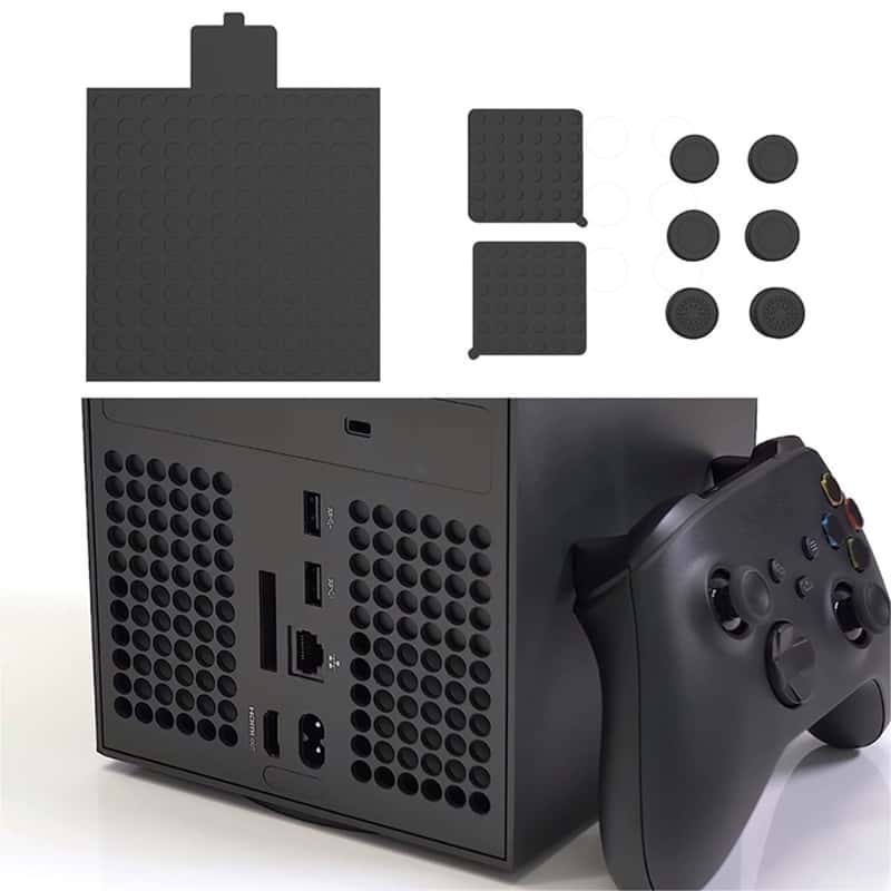 Xbox Series X Staubschutz + Controller Grip-Kappen