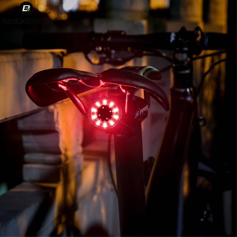 ROCKBROS Fahrrad Rücklicht LED – USB, IPX5, StVZO-zugelassen, 180mAh – Für MTB & Rennrad