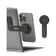 Auto-adhésif en aluminium Extension support magnétique pour smartphone, y compris la bague magnétique - Noir