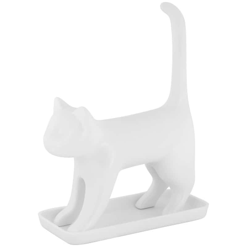 Miauende Bleistiftspitzer Katze in weiß Anspitzer Kätzchen Spitzer miauen 