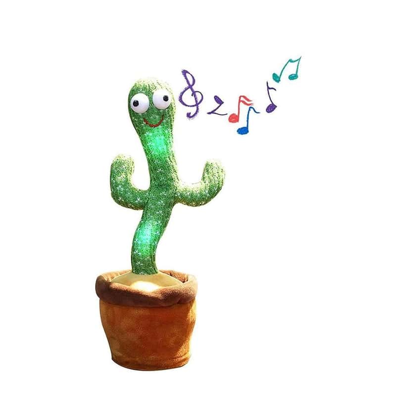 Singender LED Kaktus mit 120 Lieder + Aufnahme Modi