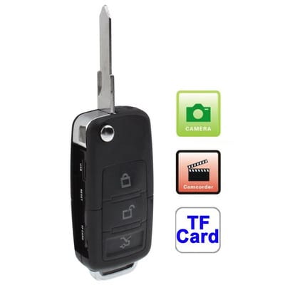 Spy Spionage Autoschlussel Hd Mini Kamera Mikrofon