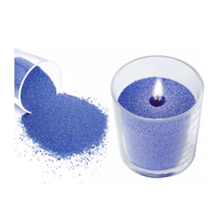 Kerzen Sand DIY Perlenkerze Wachs Granulat Blau