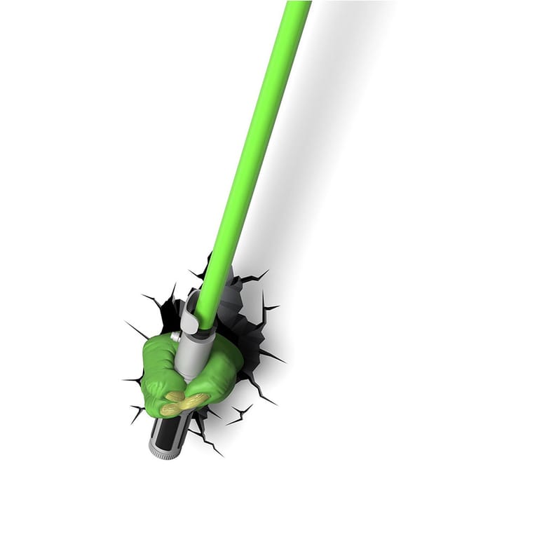 Star Wars 3d Deko Lampe Yoda Hand Lichtschwert