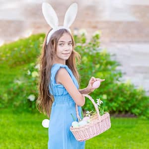 Flauschige Hasenohren Auf Haarreif – Weiß, Für Ostern, Cosplay Oder Kostümpartys