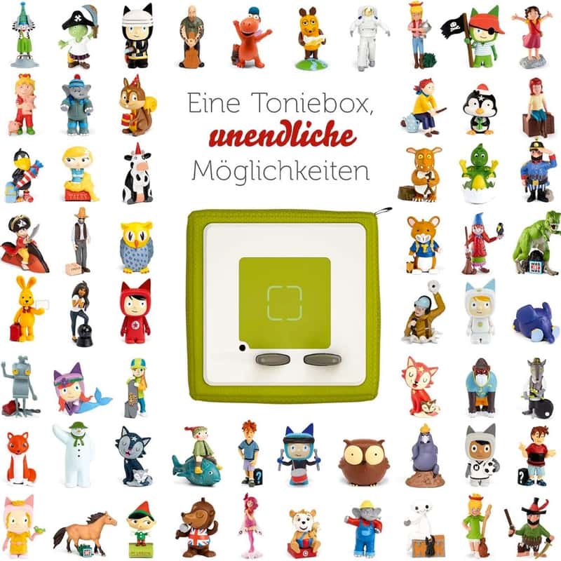 Tonie Box mit Kreativ-Tonie Starter Set grün 