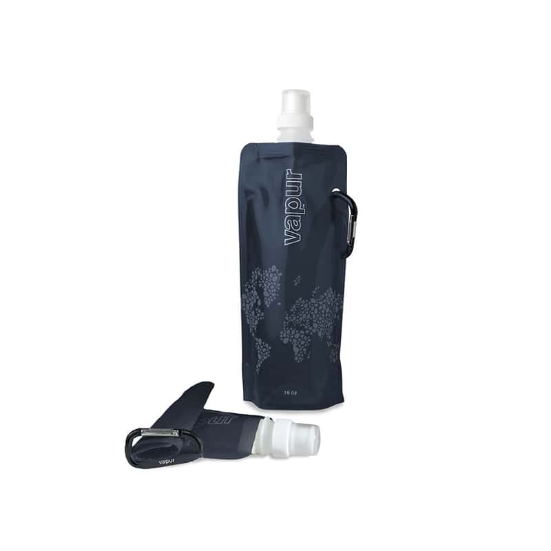 Outdoor Saxx® - 4X Faltbare Trink-Flasche mit Karabiner-Haken, BPA